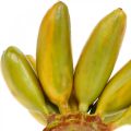 Floristik24 Konstgjord banangrupp, dekorativ frukt, babybananer L7–9cm