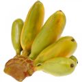Floristik24 Konstgjord banangrupp, dekorativ frukt, babybananer L7–9cm