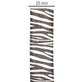 Presentband med zebratryck, 25 mm brett, 20 m långt | Floristik24.se