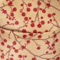 Dekorativa bandgrenar med röda glitterbär, 40 mm x 15 m | Floristik24.se