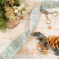 Presentband med renar och julgranar, 40 mm x 18 m | Floristik24.se