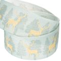 Presentband med renar och julgranar, 40 mm x 18 m | Floristik24.se