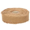 Dekorativt bomullsband, rustik stil, med fransar, 40 mm, 30 m | Floristik24.se
