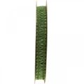 Floristik24 Juteband för dekoration, naturligt presentband, dekorativt band grönt 15mm 15m