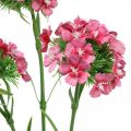 Floristik24 Konstgjorda Sweet William Pink konstgjorda blommor nejlikor 55cm bunt om 3st