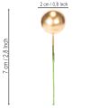 Konstgjorda gyllene bärbollar på tråd för festliga arrangemang, 2 cm, 48 stycken | Floristik24.se