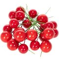 Mini julgranskulor med konstgjorda röda bär för blomsterdekoration, 2 cm, 48 stycken | Floristik24.se