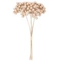 Konstgjord bärgren, champagnefärgad dekoration, 28 cm, 3 stycken | Floristik24.se