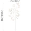 Konstgjord vit bärgren, dekorations-/pysselmaterial, 52 cm | Floristik24.se