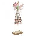 Floristik24 Blossom fairy bordsdekoration våren metall dekoration fairy rosa H30cm