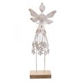 Floristik24 Blossom fairy bordsdekoration våren metall dekoration fairy white H30,5cm