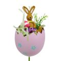 Floristik24 Blomma plugg ägg med djur sortering 8cm L30cm 4st