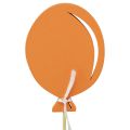 Floristik24 Blomplugg bukett dekoration tårta topper ballong orange 28cm 8st