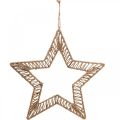 Floristik24 Boho stil, dekorativ ring jul, dekorativ ring stjärna B40cm