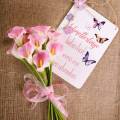 Calla dekorativ blomma rosa 57cm 12st | Floristik24.se