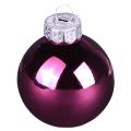Julgranskulor glasgranskulor Bärmix Ø5cm 24 st Bärrosa beige kräm glänsande | Floristik24.se