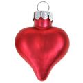 Floristik24 Julgransdekoration hjärtan röd 3cm 22st