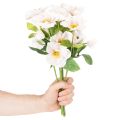 Konstgjord julrosbukett, julbukett, 35 cm, 6 stycken | Floristik24.se