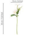 Konstgjord julrosbukett, julbukett, 35 cm, 6 stycken | Floristik24.se