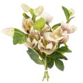 Floristik24 Konstgjord julrosdekoration, 30 cm knippe med 4 stycken