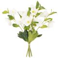 Julros Konstgjord Blomma Vit Dekorativ Konstgjord Blombukett, 40 cm, 4 st | Floristik24.se