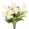Floristik24 Konstgjord krysantemumblomma, krämvitt knippe, dekorativ gren, stor 56 cm, 4 stycken