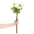 Konstgjord krysantemumblomma, krämvitt knippe, dekorativ gren, stor 56 cm, 4 stycken | Floristik24.se