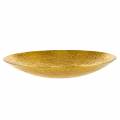 Floristik24 Gyllene dekorativ skål i metall Ø35 / 46cm, set om 2