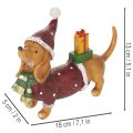 Dekorativ taxfigur med presentförpackning och hatt, 18 cm | Floristik24.se