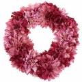 Floristik24 Dahlia blomma krans dimma rosa, malva Ø42cm