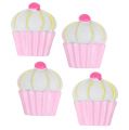 Floristik24 Miniatyr dekorativa muffins rosa, vit 2,5 cm 60p