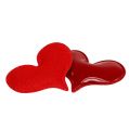Floristik24 Dekorativa hjärtan att strö 4,5cm rött 50st