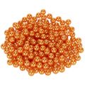 Floristik24 Dekorativa orange pärlor, 8 mm, 250 stycken