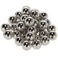 Floristik24 Dekorativa silvermetallpärlor, 14 mm, 35 stycken