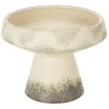 Floristik24 Dekorativ keramikskål, creme grågrön, Ø20cm, H16cm