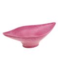 Floristik24 Dekorativ skål rosa 34 cm x 17,5 cm H10cm, 1 st