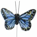Floristik24 Dekorativa fjärilar på tråd mångfärgade 5,5 cm 24st
