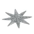 Floristik24 Dekorativa stjärnor silver Ø5cm 20st