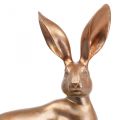 Deco kanin guld sittande par påskharar H30,5cm 2st