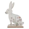 Floristik24 Dekorativ kanin sittande trähare Påskhareträ 26×19,5 cm