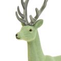 Floristik24 Dekorativ hjortren julfigur grön grå H37cm