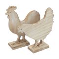 Floristik24 Dekorativ kycklingbordsdekoration påsk trädekoration vintage 19cm set om 2