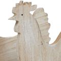 Floristik24 Dekorativ kycklingbordsdekoration påsk trädekoration vintage 19cm set om 2