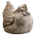 Floristik24 Deco kyckling stor grå keramik vintage vårdekoration 30cm