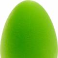 Floristik24 Dekorativt påskägg grönt H25cm påskdekoration flockade dekorativa ägg