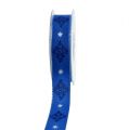 Floristik24 Dekorativt bandblått med mönster 25mm 20m