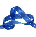 Floristik24 Dekorativt bandblått med mönster 25mm 20m