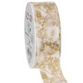 Floristik24 Presentband med växtmotiv, dilldekorationsband, 40 mm brett, 20 m långt