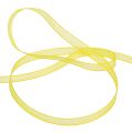 Floristik24 Dekorationsband med prickar gul 7mm 20m