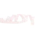 Floristik24 Dekorband rosa med silver Lurex-tråd förstärkt 10mm 20m